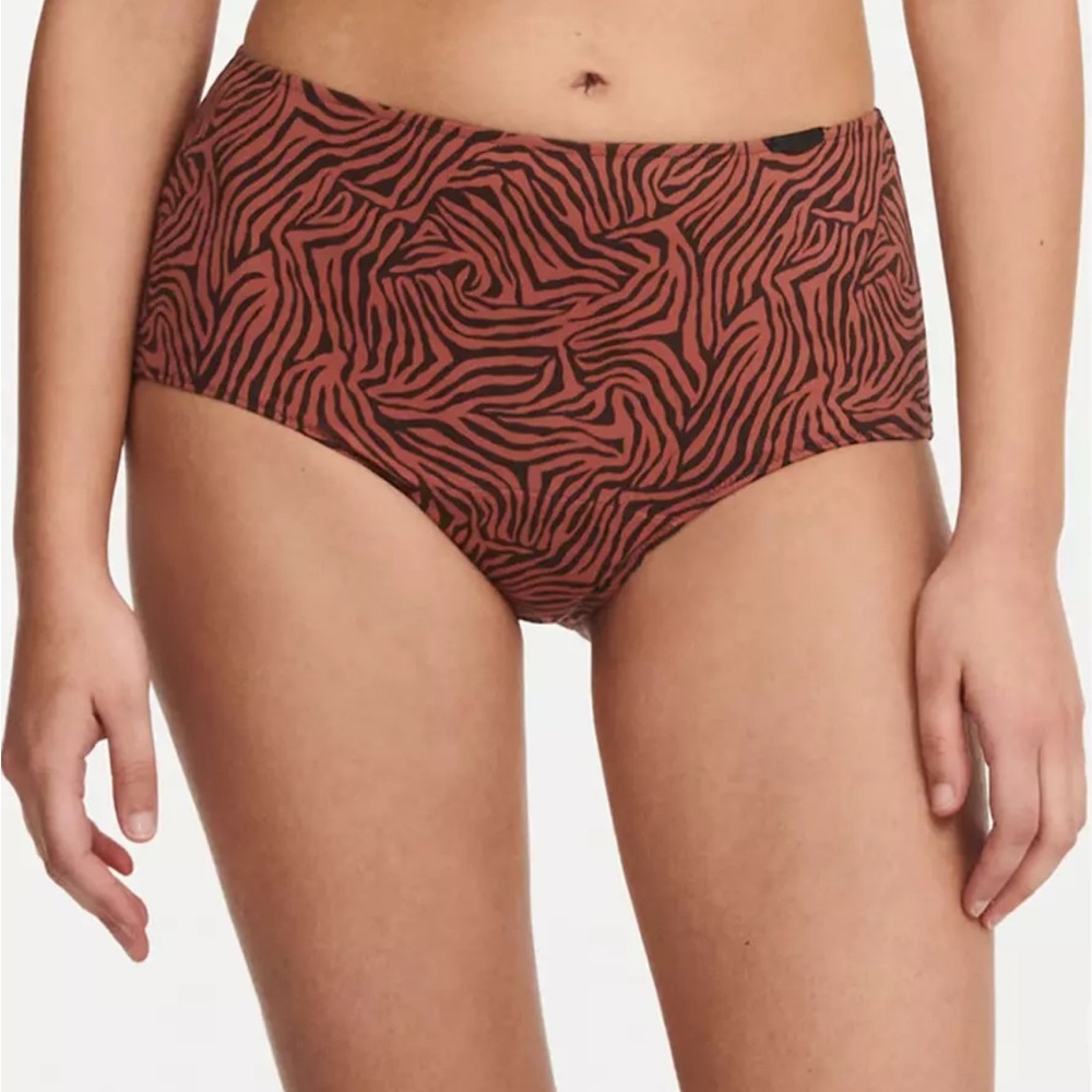Chantelle Essential Leak Proof High waisted Brief Sz S Safari Chic